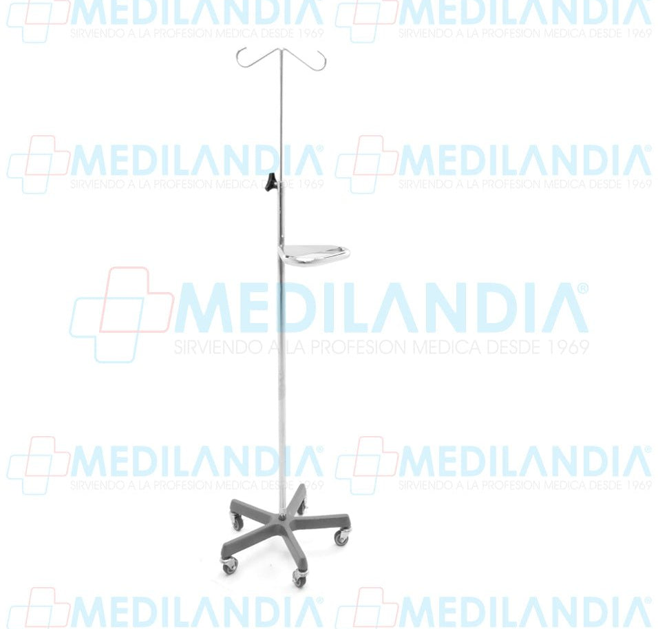 Porta sueros con agarradera, base de fierro fundido - Porta sueros - CIIASA - MEDILANDIA | Tienda de productos médicos