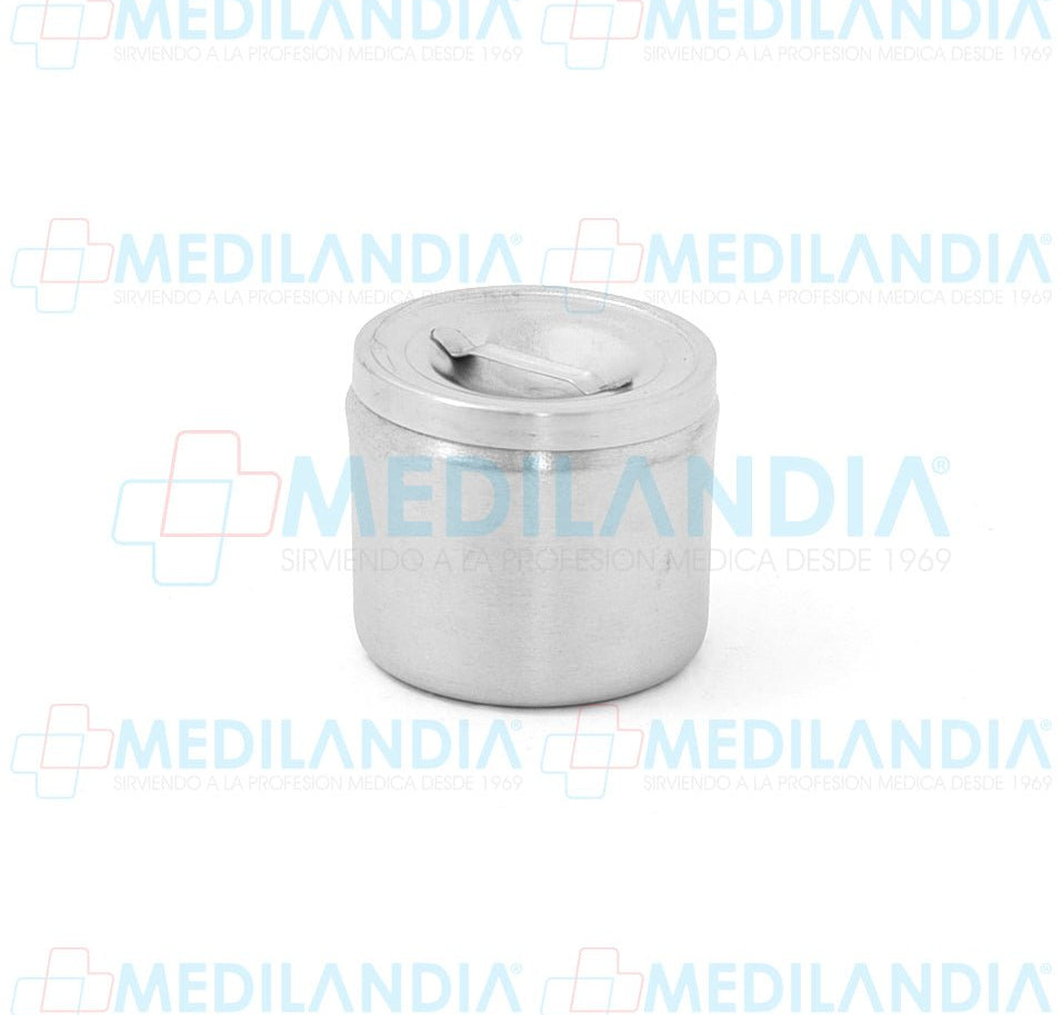 Recipiente algodonero de acero inoxidable 0.470 lts. / 1/2 qt. - Algodonero - MEDILANDIA - MEDILANDIA | Tienda de productos médicos