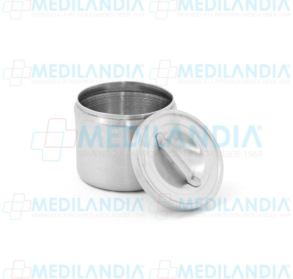 Recipiente algodonero de acero inoxidable 0.470 lts. / 1/2 qt. - Algodonero - MEDILANDIA - MEDILANDIA | Tienda de productos médicos