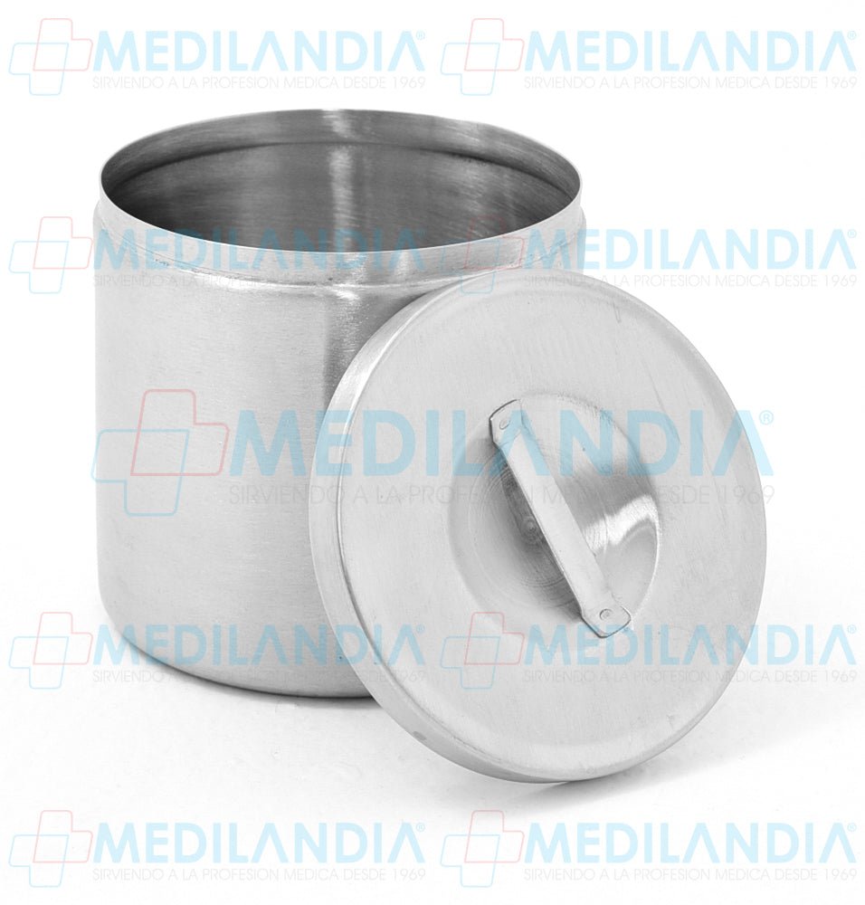 Recipiente algodonero de acero inoxidable 1.750 lts. / 1 7/8 qt. - Algodonero - MEDILANDIA - MEDILANDIA | Tienda de productos médicos