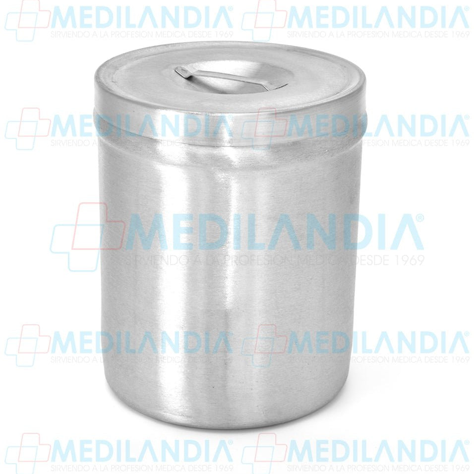 Recipiente algodonero de acero inoxidable 3 lts - Algodonero - MEDILANDIA - MEDILANDIA | Tienda de productos médicos