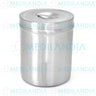 Recipiente algodonero de acero inoxidable 3 lts - Algodonero - MEDILANDIA - MEDILANDIA | Tienda de productos médicos