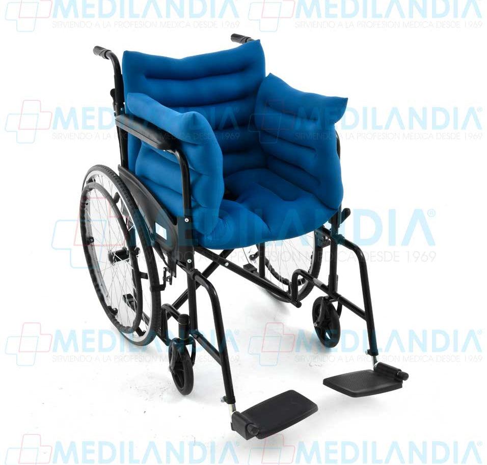 Respaldo con reposa brazos para silla de ruedas relleno de micro esferas - Cojin - MEDILANDIA- MEDILANDIA | Tienda de productos y equipos médicos de calidad en México | Soluciones profesionales para clínicas, hospitales y consultorios.
