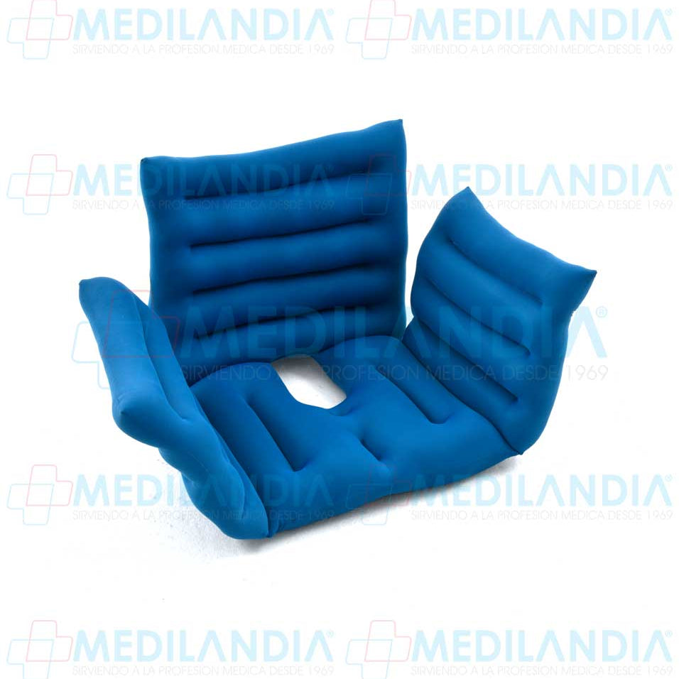 Respaldo con reposa brazos para silla de ruedas relleno de micro esferas - Cojin - MEDILANDIA- MEDILANDIA | Tienda de productos y equipos médicos de calidad en México | Soluciones profesionales para clínicas, hospitales y consultorios.