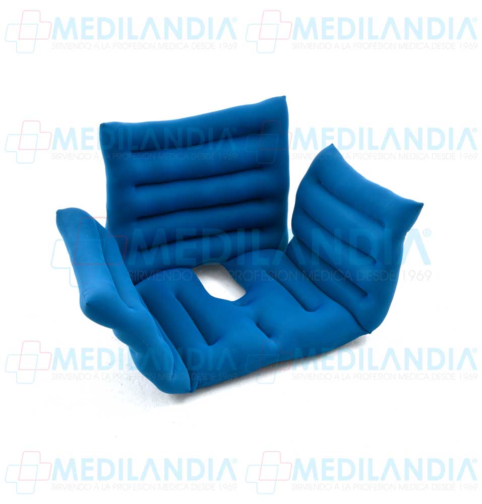 Respaldo con reposa brazos para silla de ruedas relleno de micro esferas - Cojin - MEDILANDIA- MEDILANDIA | Tienda de productos y equipos médicos de calidad en México | Soluciones profesionales para clínicas, hospitales y consultorios.