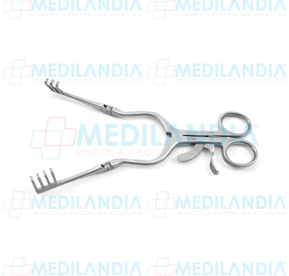 Retractor separador Beckman - Weitlaner con brazos articulados puntas Roma 3 x 4 - Separador - HP- MEDILANDIA | Tienda de productos y equipos médicos de calidad en México | Soluciones profesionales para clínicas, hospitales y consultorios.