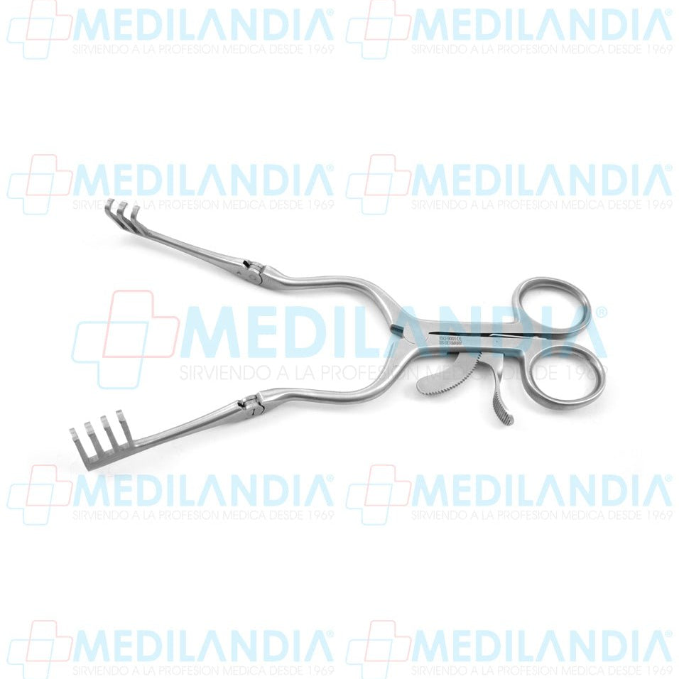 Retractor separador Beckman - Weitlaner con brazos articulados puntas Roma 3 x 4 - Separador - HP- MEDILANDIA | Tienda de productos y equipos médicos de calidad en México | Soluciones profesionales para clínicas, hospitales y consultorios.