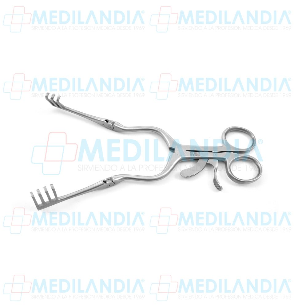 Retractor separador Beckman - Weitlaner con brazos articulados puntas Roma 3 x 4 - Separador - HP- MEDILANDIA | Tienda de productos y equipos médicos de calidad en México | Soluciones profesionales para clínicas, hospitales y consultorios.
