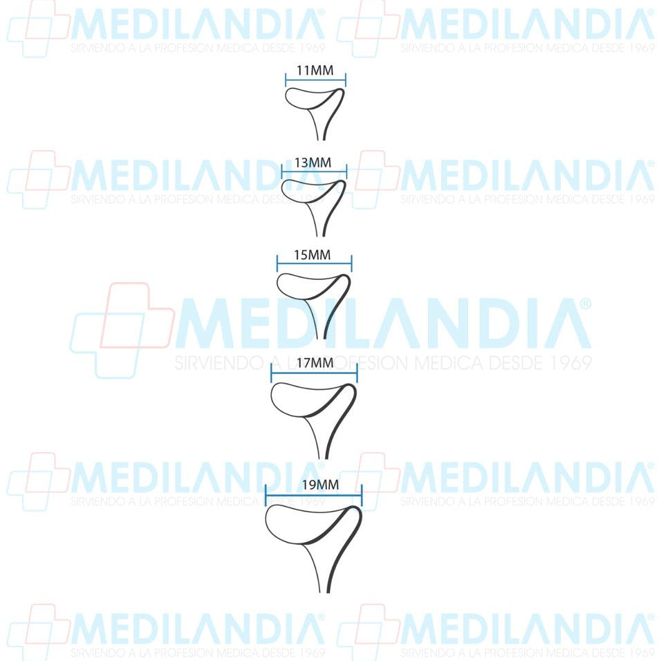 Retractor separador Desmarres Lid 16 cm - Separador - HP- MEDILANDIA | Tienda de productos y equipos médicos de calidad en México | Soluciones profesionales para clínicas, hospitales y consultorios.