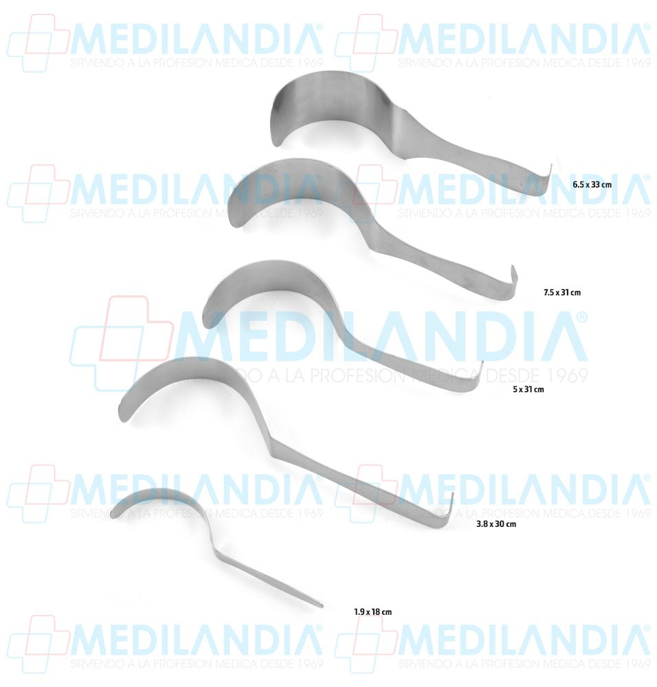 Retractor separador valva Deaver 6.5 x 33 cm - Separador - HP- MEDILANDIA | Tienda de productos y equipos médicos de calidad en México | Soluciones profesionales para clínicas, hospitales y consultorios.