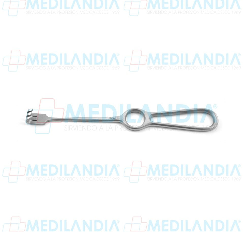 Retractor separador Volkman de 3 garras puntas Roma mango de aro 20.3 cm - Separador - HP- MEDILANDIA | Tienda de productos y equipos médicos de calidad en México | Soluciones profesionales para clínicas, hospitales y consultorios.