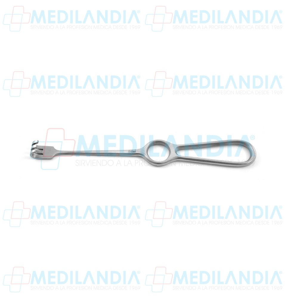 Retractor separador Volkman de 3 garras puntas Roma mango de aro 20.3 cm - Separador - HP- MEDILANDIA | Tienda de productos y equipos médicos de calidad en México | Soluciones profesionales para clínicas, hospitales y consultorios.