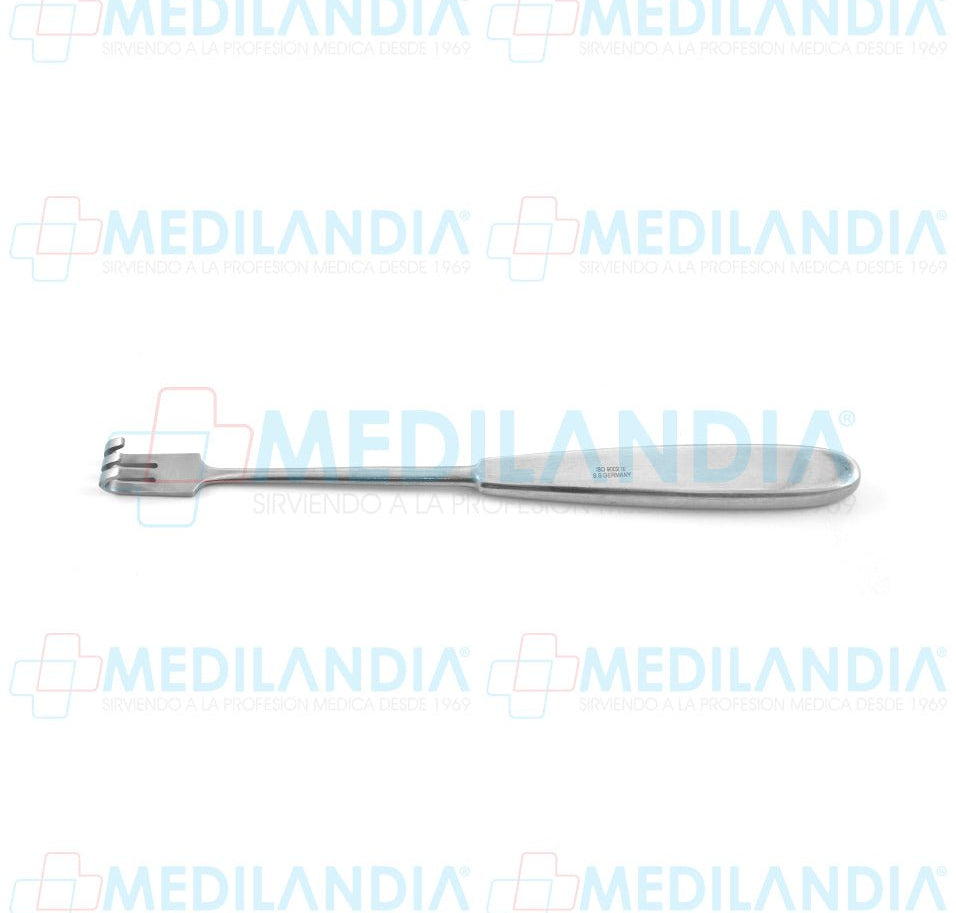 Retractor separador Volkman de 3 garras puntas Roma mango hueco 20.3 cm - Separador - HP- MEDILANDIA | Tienda de productos y equipos médicos de calidad en México | Soluciones profesionales para clínicas, hospitales y consultorios.