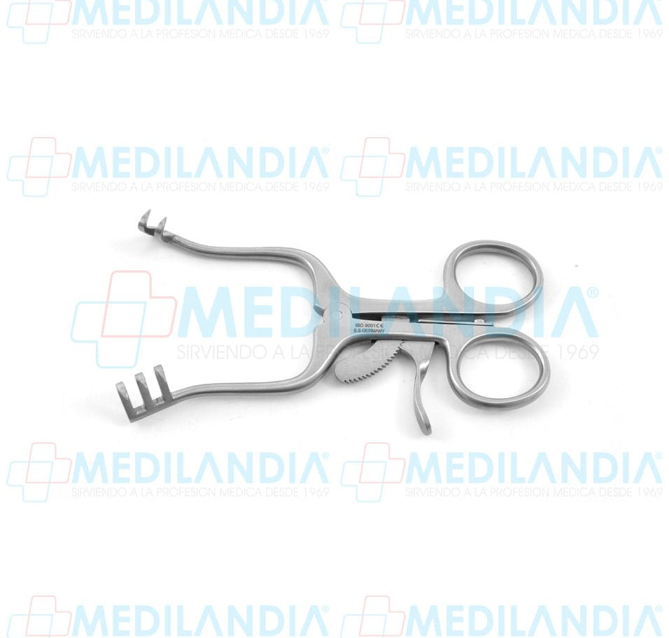 Retractor separador Weitlaner puntas agudas 2 x 3  - Separador - HP- MEDILANDIA | Tienda de productos y equipos médicos de calidad en México | Soluciones profesionales para clínicas, hospitales y consultorios.