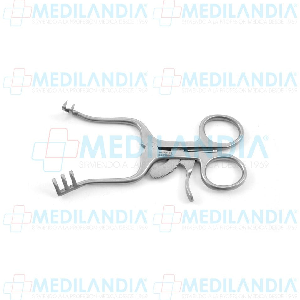 Retractor separador Weitlaner puntas agudas 2 x 3  - Separador - HP- MEDILANDIA | Tienda de productos y equipos médicos de calidad en México | Soluciones profesionales para clínicas, hospitales y consultorios.