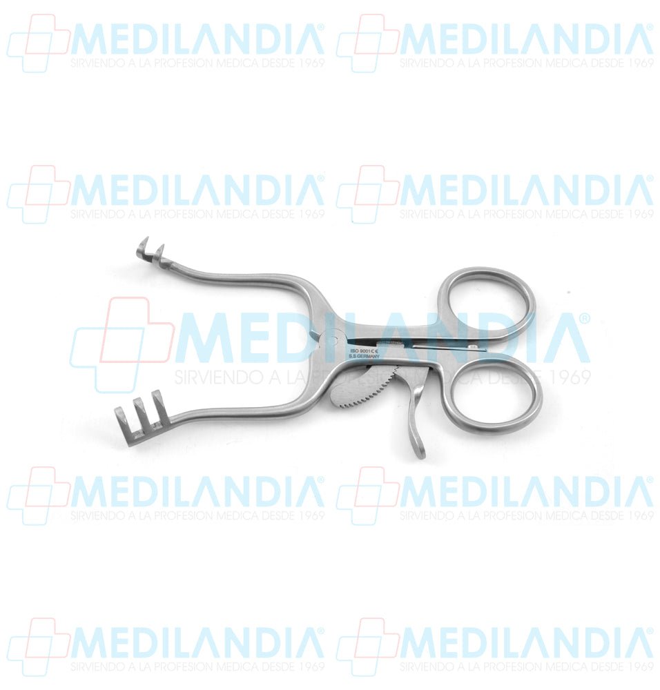 Retractor separador Weitlaner puntas agudas 2 x 3  - Separador - HP- MEDILANDIA | Tienda de productos y equipos médicos de calidad en México | Soluciones profesionales para clínicas, hospitales y consultorios.