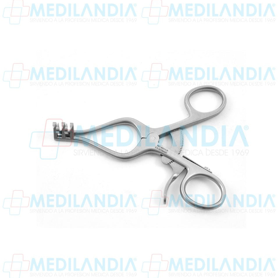 Retractor separador Weitlaner puntas agudas 2 x 3  - Separador - HP- MEDILANDIA | Tienda de productos y equipos médicos de calidad en México | Soluciones profesionales para clínicas, hospitales y consultorios.