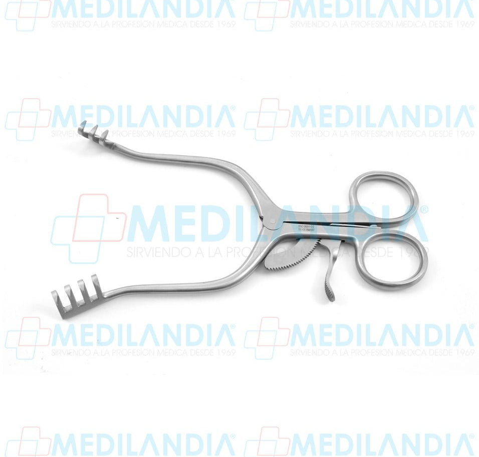 Retractor separador Weitlaner puntas agudas 3 x 4 - Separador - HP- MEDILANDIA | Tienda de productos y equipos médicos de calidad en México | Soluciones profesionales para clínicas, hospitales y consultorios.