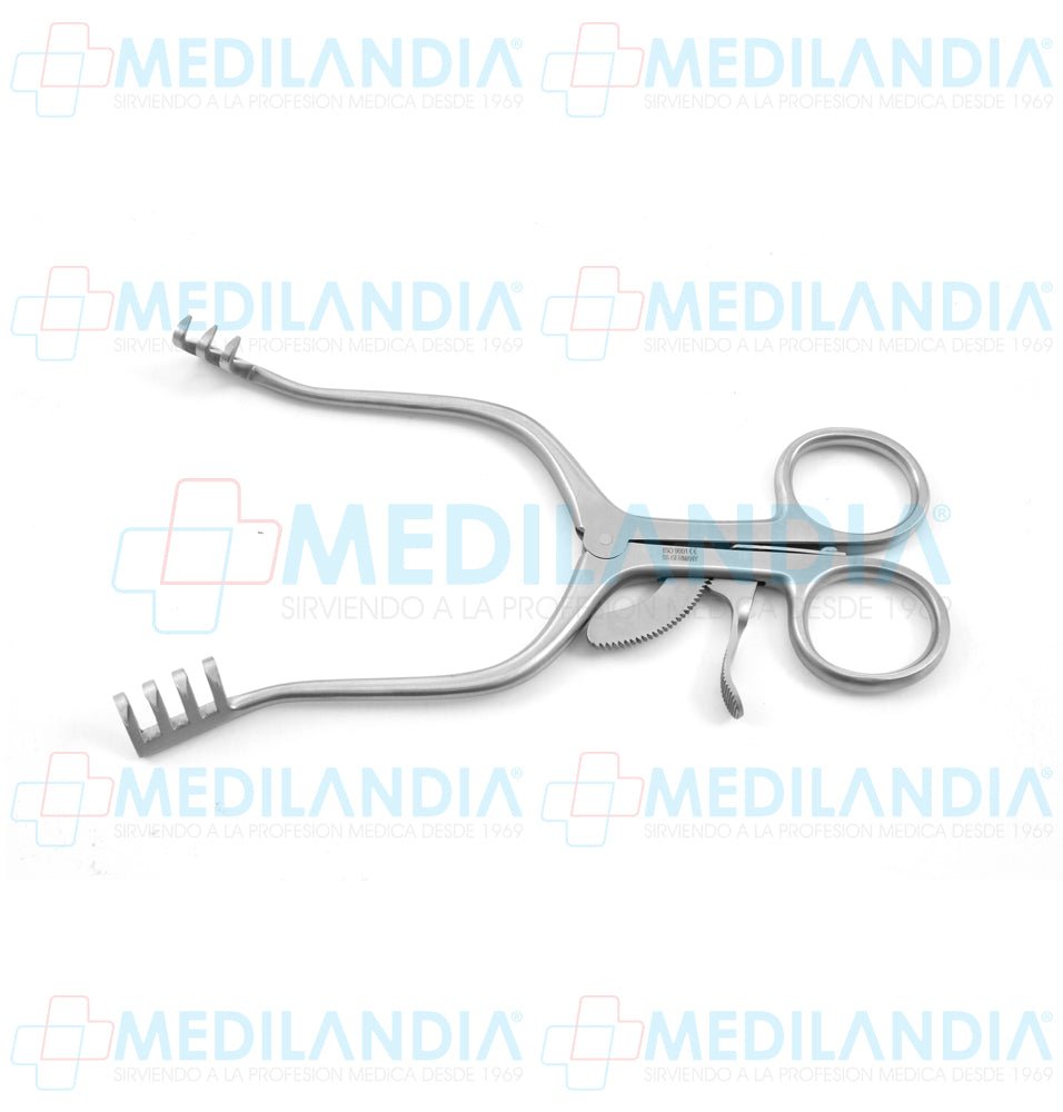 Retractor separador Weitlaner puntas agudas 3 x 4 - Separador - HP- MEDILANDIA | Tienda de productos y equipos médicos de calidad en México | Soluciones profesionales para clínicas, hospitales y consultorios.