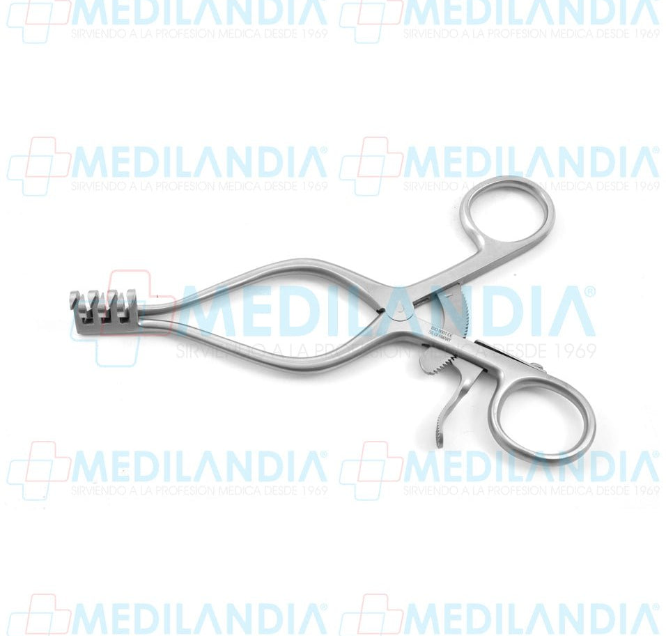 Retractor separador Weitlaner puntas agudas 3 x 4 - Separador - HP- MEDILANDIA | Tienda de productos y equipos médicos de calidad en México | Soluciones profesionales para clínicas, hospitales y consultorios.
