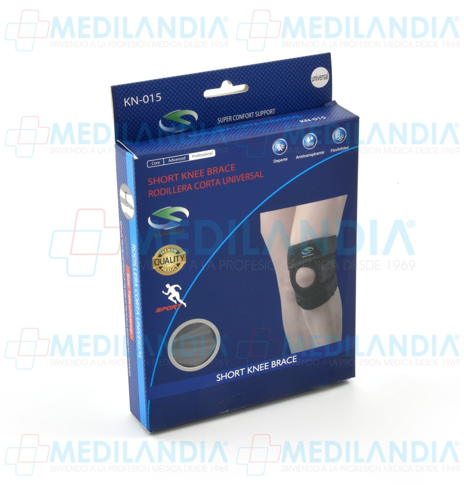Rodillera abierta con apertura para centrar rótula - Rodillera - SUPER CONFORT- MEDILANDIA | Tienda de productos y equipos médicos de calidad en México | Soluciones profesionales para clínicas, hospitales y consultorios.