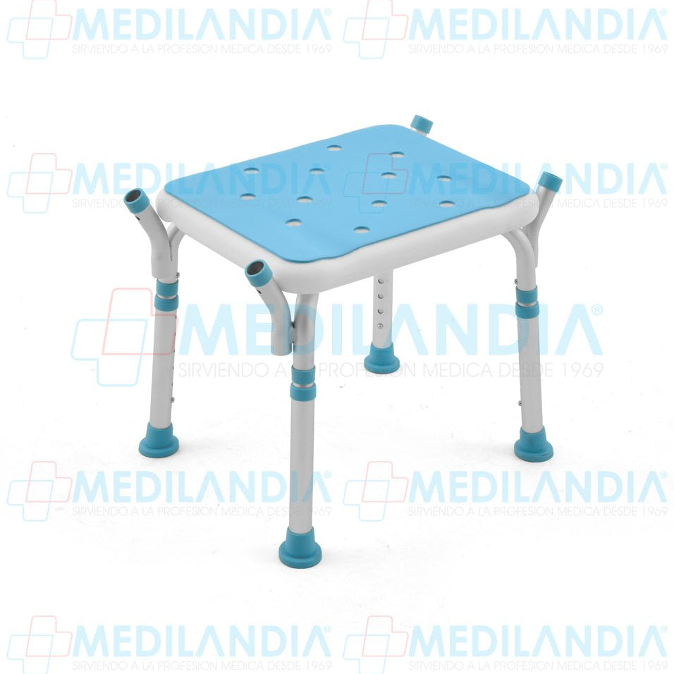 Silla banca para baño (ducha) con respaldo y apoya brazos desmontables - Silla para ducha - MOBICARE- MEDILANDIA | Tienda de productos y equipos médicos de calidad en México | Soluciones profesionales para clínicas, hospitales y consultorios.