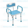 Silla banca para baño (ducha) con respaldo y apoya brazos desmontables - Silla para ducha - MOBICARE- MEDILANDIA | Tienda de productos y equipos médicos de calidad en México | Soluciones profesionales para clínicas, hospitales y consultorios.
