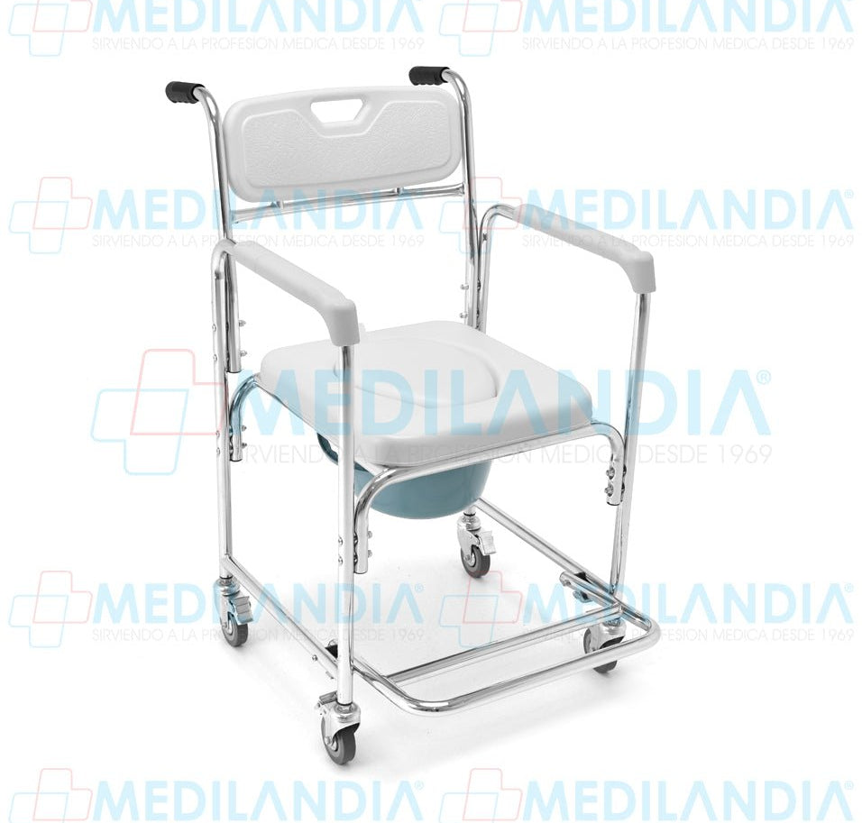 Silla cómodo acojinada con ruedas - Silla cómodo - SUPER CONFORT - MEDILANDIA | Tienda de productos médicos