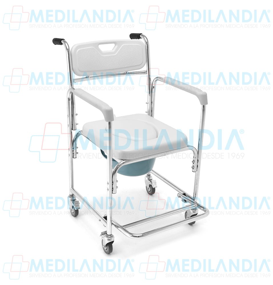 Silla cómodo acojinada con ruedas - Silla cómodo - SUPER CONFORT - MEDILANDIA | Tienda de productos médicos