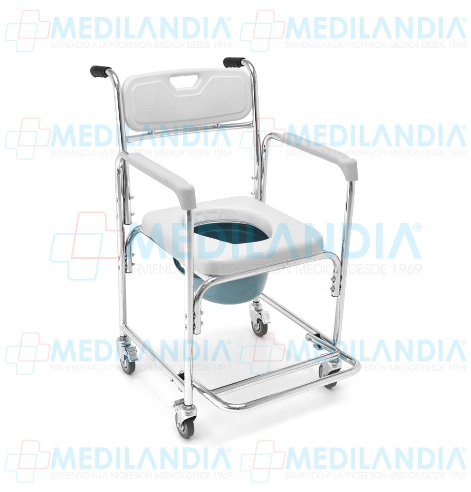 Silla cómodo acojinada con ruedas - Silla cómodo - SUPER CONFORT - MEDILANDIA | Tienda de productos médicos