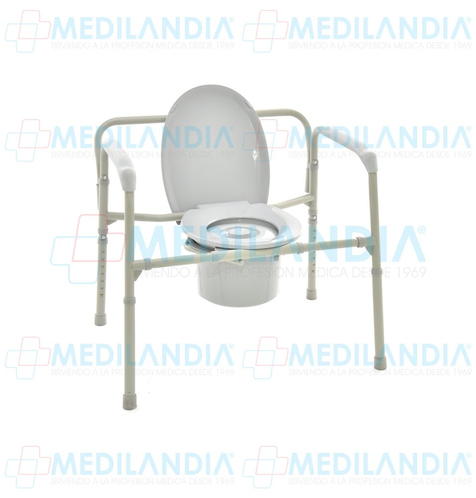 Silla cómodo bariátrica 3 en 1 plegable capacidad de 295 Kg - Silla cómodo - DRIVE - MEDILANDIA | Tienda de productos y equipos médicos de calidad en México | Soluciones profesionales para clínicas, hospitales y consultorios.