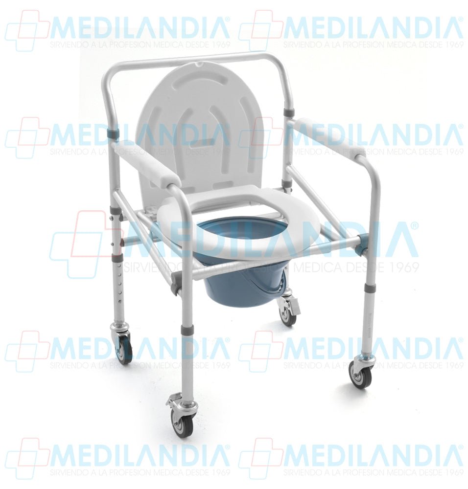 Silla cómodo plegable con ruedas - Silla cómodo - HANDY - MEDILANDIA | Tienda de productos médicos