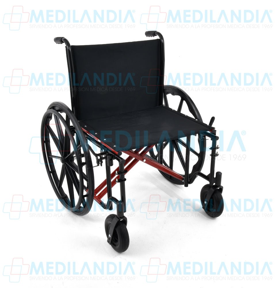 Silla de ruedas bariátrica (sobre peso) con descansa brazos cortos desmontables y eleva piernas capacidad máxima de 200 kg. - Silla de ruedas - COMPANION - MEDILANDIA | Tienda de productos y equipos médicos de calidad en México | Soluciones profesionales para clínicas, hospitales y consultorios.