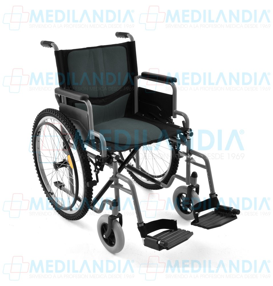 Silla de ruedas con asiento de 19” (49 cm) todo terreno descansareis desmontables - Silla de ruedas - EM - MEDILANDIA | Tienda de productos y equipos médicos de calidad en México | Soluciones profesionales para clínicas, hospitales y consultorios.
