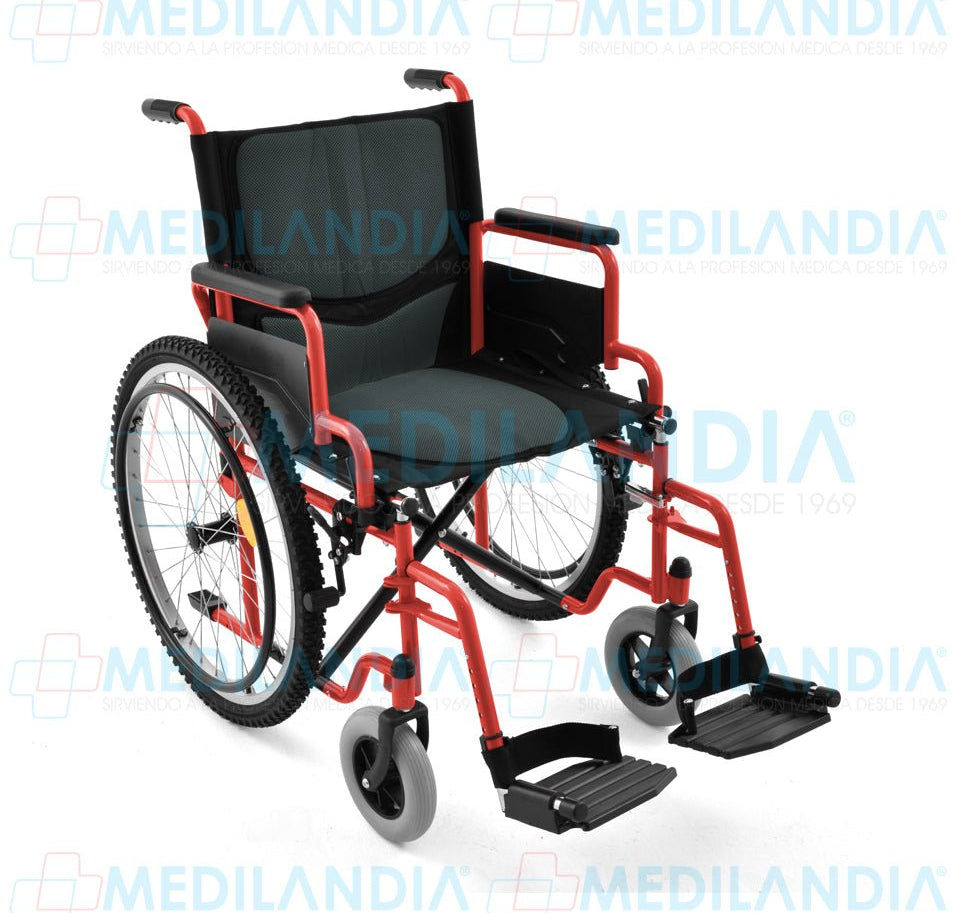 Silla de ruedas con asiento de 19” (49 cm) todo terreno descansareis desmontables - Silla de ruedas - EM - MEDILANDIA | Tienda de productos y equipos médicos de calidad en México | Soluciones profesionales para clínicas, hospitales y consultorios.