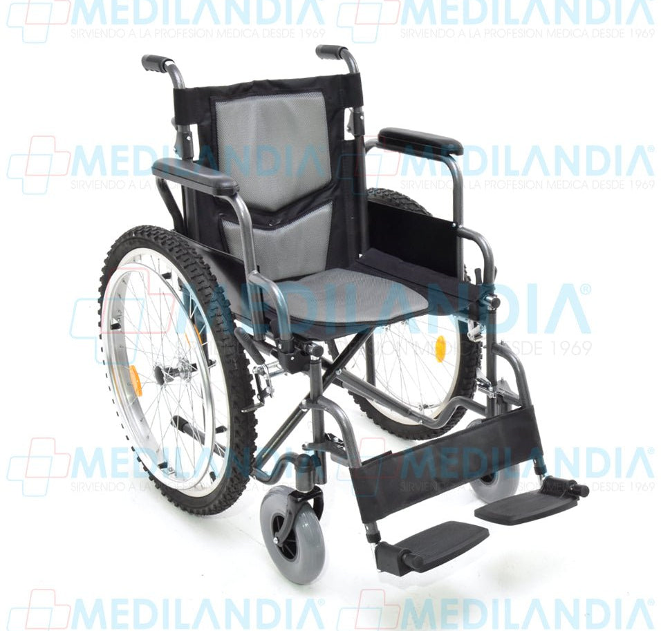 Silla de ruedas con llantas todo terreno - Silla de ruedas - HANDY - MEDILANDIA | Tienda de productos médicos