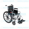 Silla de ruedas cromada de lujo, con descansa pies desmontables y descansa brazos corto desmontables - Silla de ruedas - XONIT - MEDILANDIA | Tienda de productos médicos