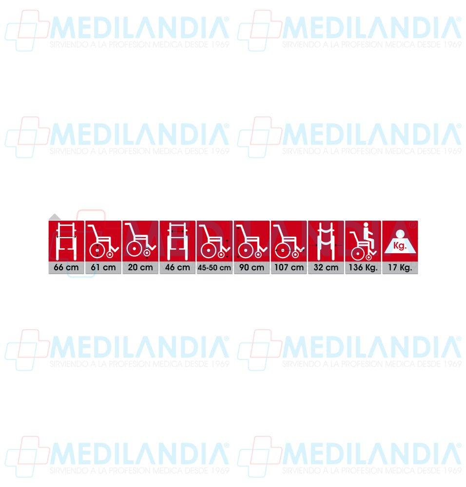 Silla de ruedas cromada de lujo, con elevadas piernas y descansa brazos corto desmontables - Silla de ruedas - XONIT - MEDILANDIA | Tienda de productos médicos