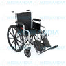 Silla de ruedas cromada de lujo, con elevadas piernas y descansa brazos corto desmontables - Silla de ruedas - XONIT - MEDILANDIA | Tienda de productos médicos