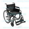 Silla de ruedas de acero doble cruceta con ruedas neumáticas todo terreno y asiento de 18” - Silla de ruedas - EM - MEDILANDIA | Tienda de productos y equipos médicos de calidad en México | Soluciones profesionales para clínicas, hospitales y consultorios.