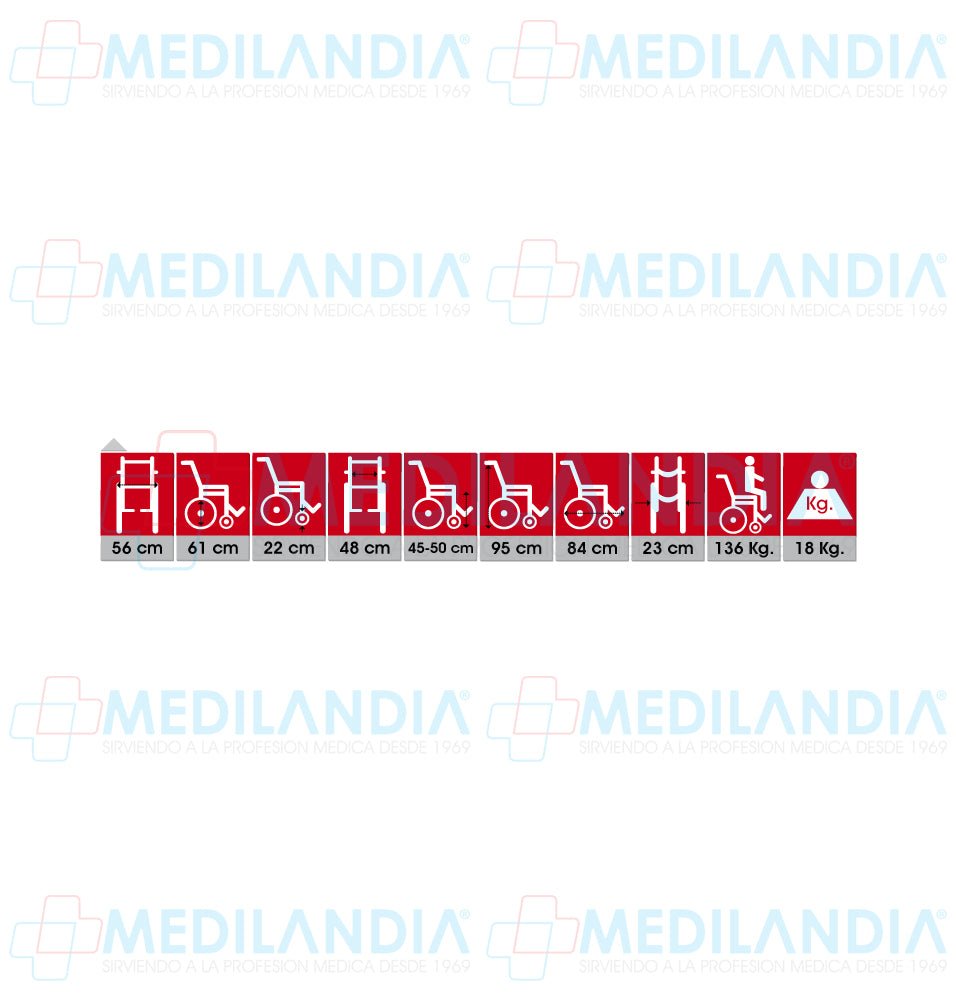 Silla de ruedas de lujo descansa brazos largo fijo, eleva piernas - Silla de ruedas - 2CARE - MEDILANDIA | Tienda de productos médicos