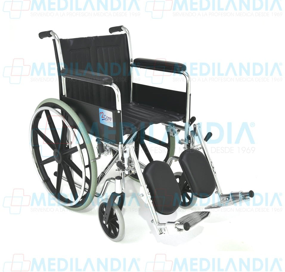 Silla de ruedas de lujo descansa brazos largo fijo, eleva piernas - Silla de ruedas - 2CARE - MEDILANDIA | Tienda de productos médicos