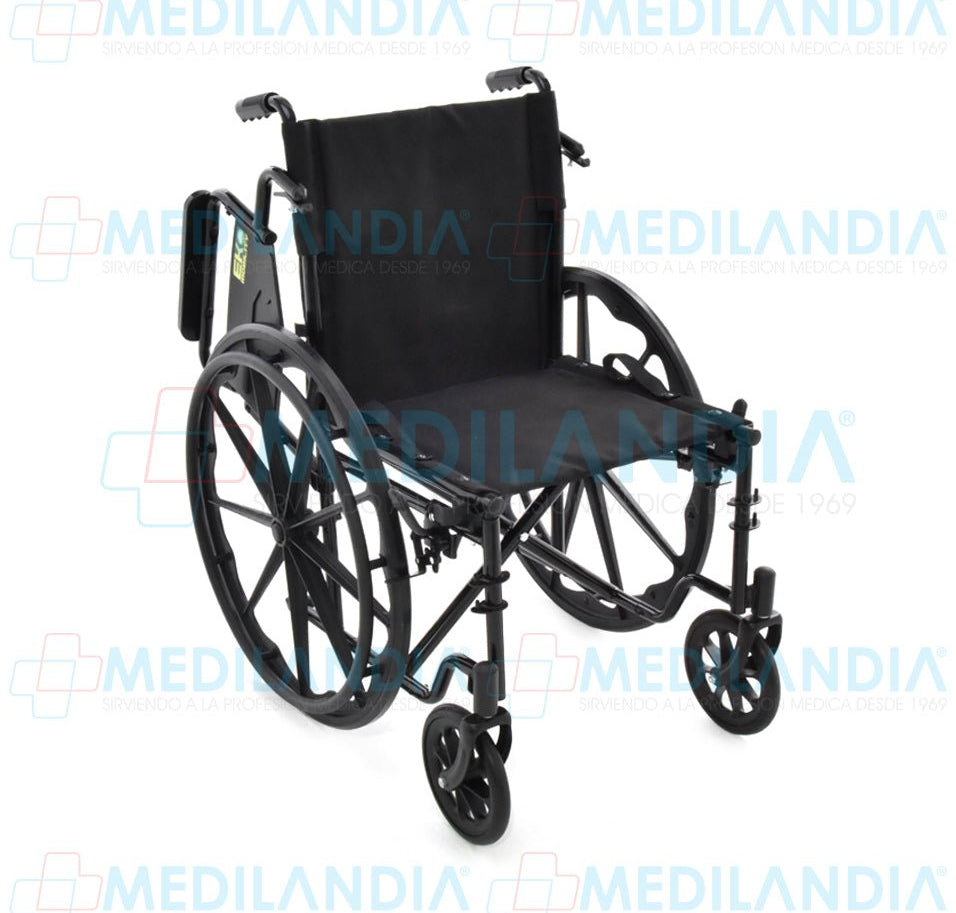 Silla de ruedas esmaltada con descansa brazos abatible y descansa pies desmontable - Silla de ruedas - EM - MEDILANDIA | Tienda de productos y equipos médicos de calidad en México | Soluciones profesionales para clínicas, hospitales y consultorios.