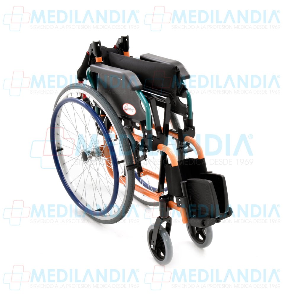 Silla de ruedas infantil de aluminio con descansabrazos y respaldo abatibles - Silla de ruedas - SPEEDY - MEDILANDIA | Tienda de productos médicos
