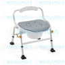 Silla ducha de aluminio con cómodo plegable - Silla para ducha con comodo - EM- MEDILANDIA | Tienda de productos y equipos médicos de calidad en México | Soluciones profesionales para clínicas, hospitales y consultorios.