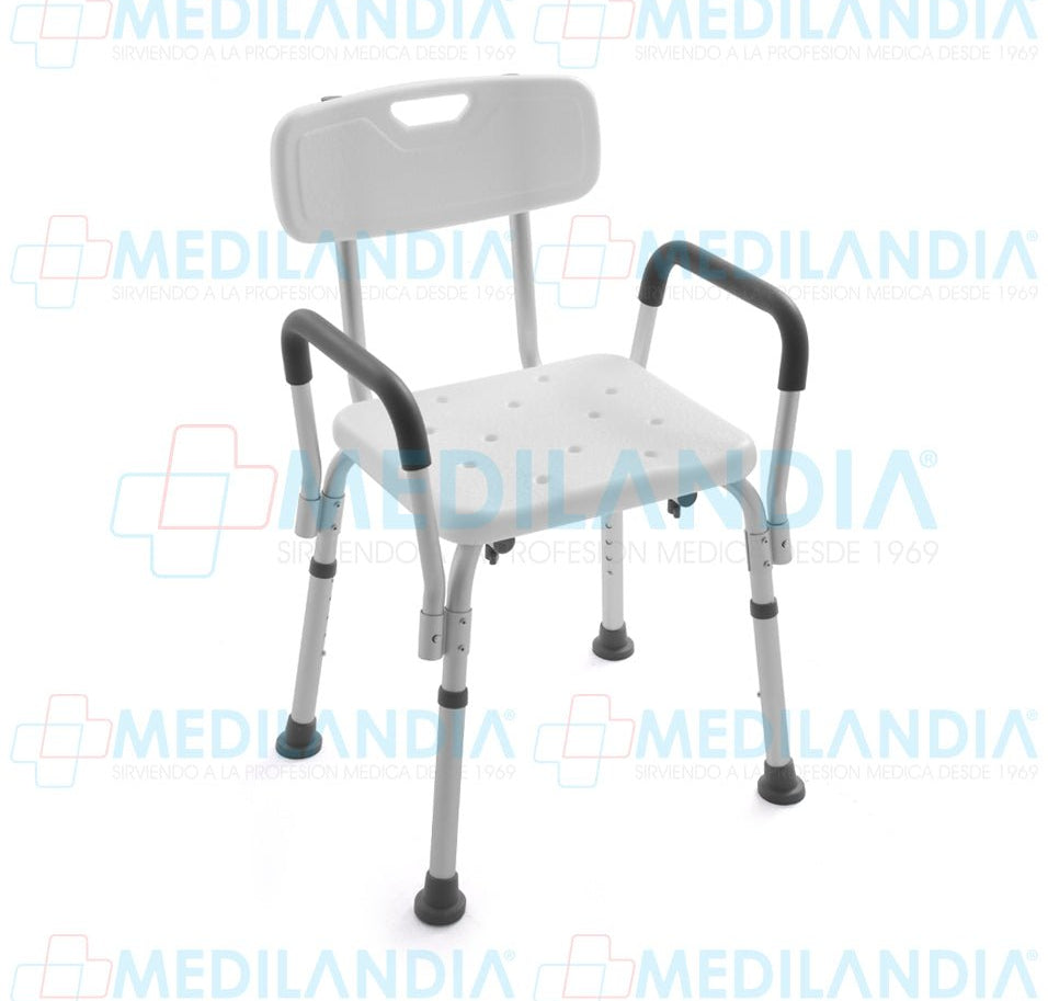Silla para ducha con descansa brazos desmontables - Silla para ducha - SUPER CONFORT - MEDILANDIA | Tienda de productos médicos