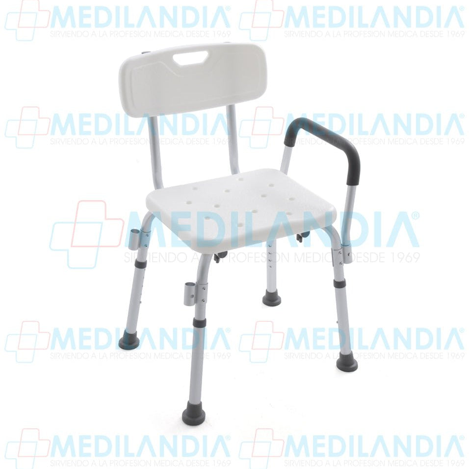 Silla para ducha con descansa brazos desmontables - Silla para ducha - SUPER CONFORT - MEDILANDIA | Tienda de productos médicos