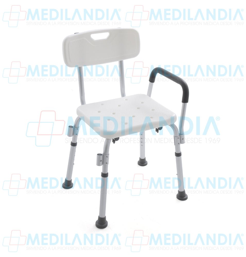 Silla para ducha con descansa brazos desmontables - Silla para ducha - SUPER CONFORT - MEDILANDIA | Tienda de productos médicos
