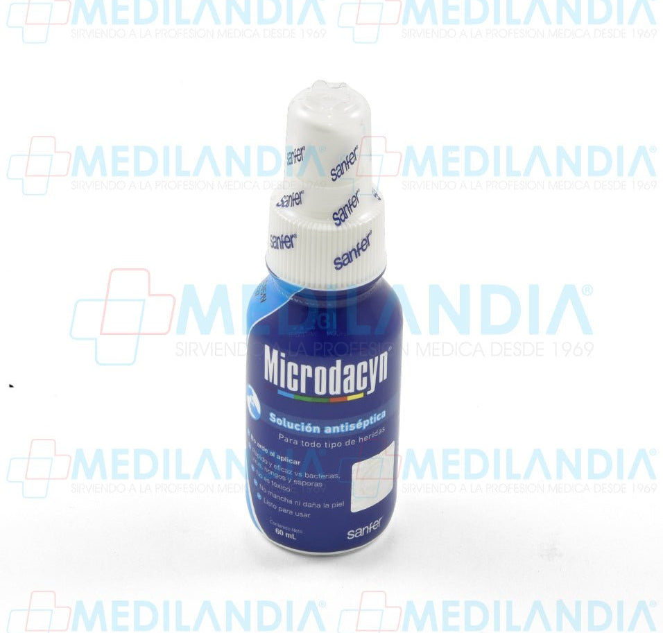Solución antiséptica en spray - Solución antiséptica - MICRODACYN- MEDILANDIA | Tienda de productos y equipos médicos de calidad en México | Soluciones profesionales para clínicas, hospitales y consultorios.