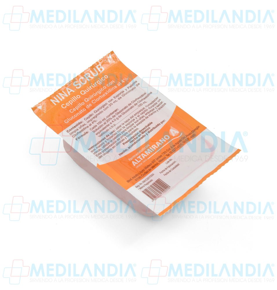 Solución antiséptica y germicida Nina Scrub - Gel anti bacterial - ALTAMIRANO - MEDILANDIA | Tienda de productos y equipos médicos de calidad en México | Soluciones profesionales para clínicas, hospitales y consultorios.